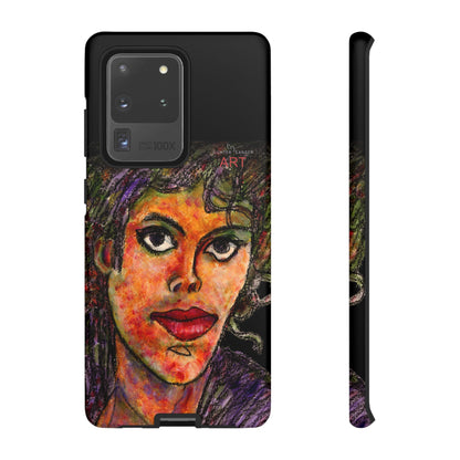 Tough Cases - Google Pixel - Samsung Galaxy - Motiv: MJ, Schwarz