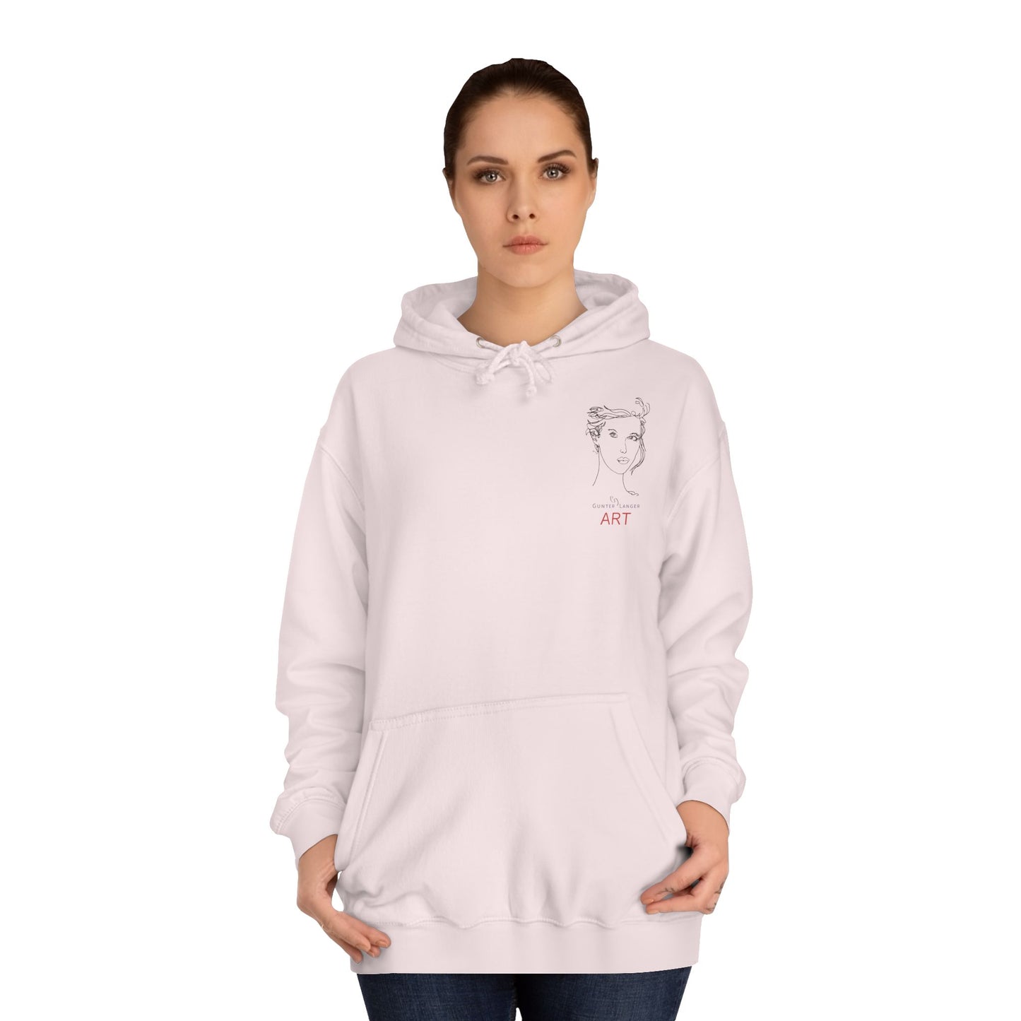 Unisex College Hoodie - Motiv: Front Helena (klein) H 12,3 cm & Rückseite Helena H 49,7 cm