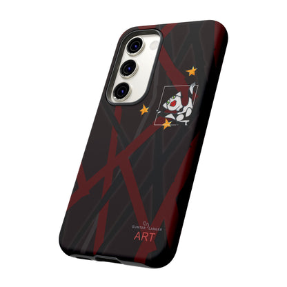 Tough Cases - Google Pixel - Samsung Galaxy - Motiv:  "Miau" klein H 8 cm, Sternenhimmel, Mikado3