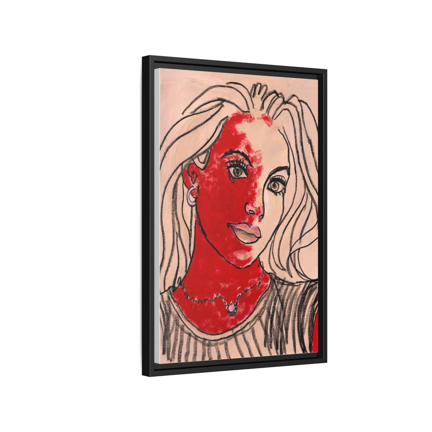 Matte Canvas, Framed (Multi-color) - Motiv: Christina, H 45,72 bis 76,20 cm