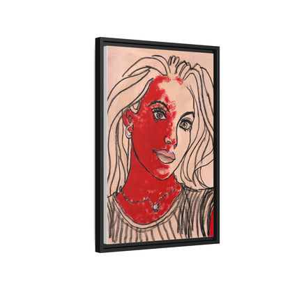 Matte Canvas, Framed (Multi-color) - Motiv: Christina, H 45,72 bis 76,20 cm