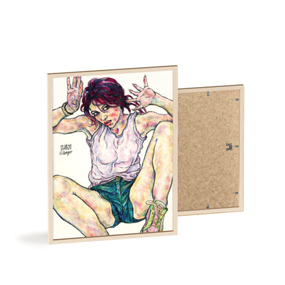 Posters with Wooden Frame - Motiv: Siegesgöttin