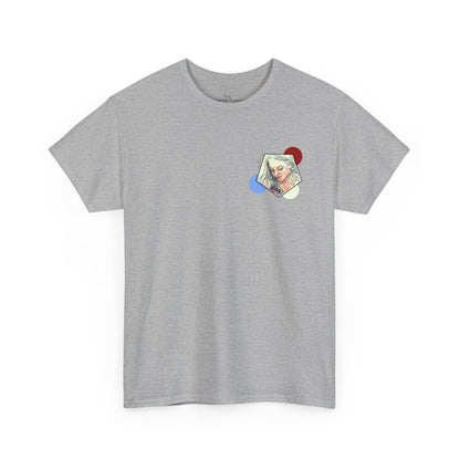 Unisex Heavy Cotton Tee - Motiv: Front Clivia, Neck Label