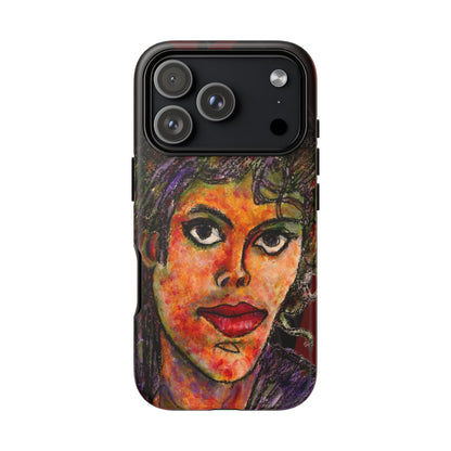 Tough Cases - iPhone - Motiv: MJ, Schwarz