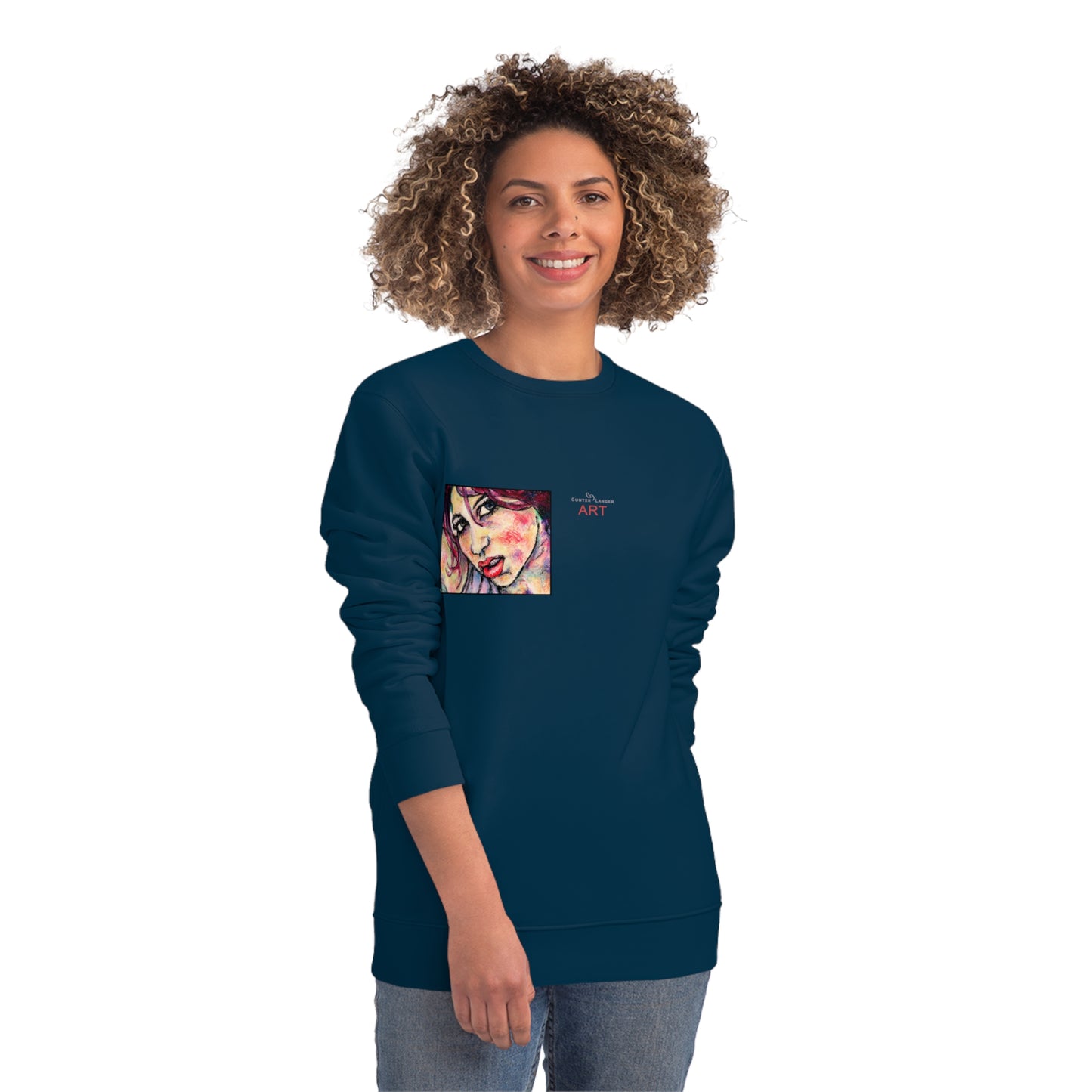 Unisex Changer Sweatshirt - Motiv: Front Nike, H12 cm (klein) & Rückseite Nike, H 43 cm