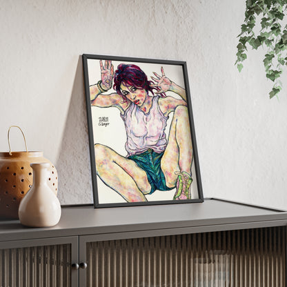 Posters with Wooden Frame - Motiv: Siegesgöttin