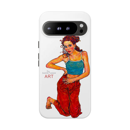 Tough Cases - Google Pixel - Samsung Galaxy - Motiv: Lea, Weiß