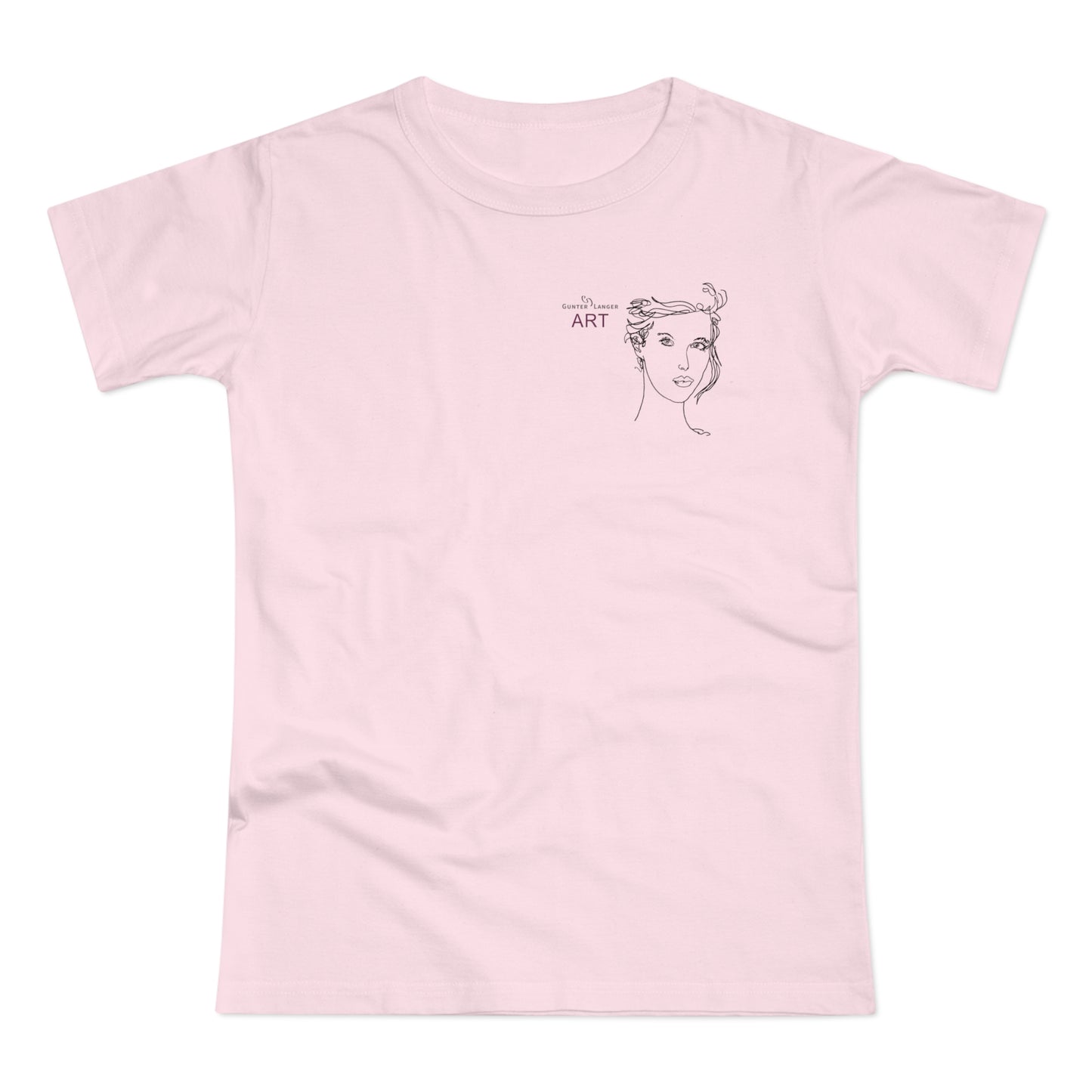Single Jersey Women's T-shirt - hell - Motiv: Helena, H 11,5 cm
