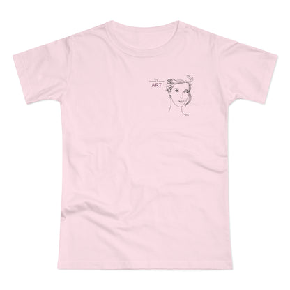 Single Jersey Women's T-shirt - hell - Motiv: Helena, H 11,5 cm