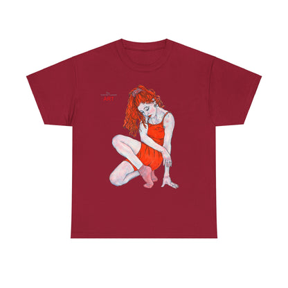 Unisex Heavy Cotton Tee - Motiv: Front Julia, H 41 cm