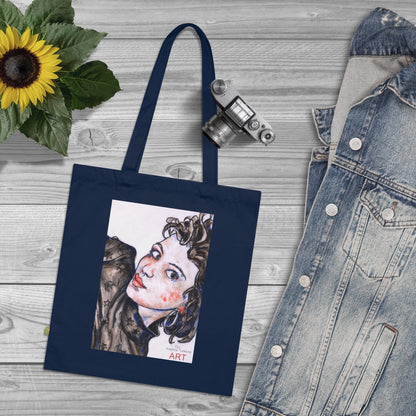 Organic Cotton Tote Bag - Motiv: Annette, einseitig bedruckt, H30 cm