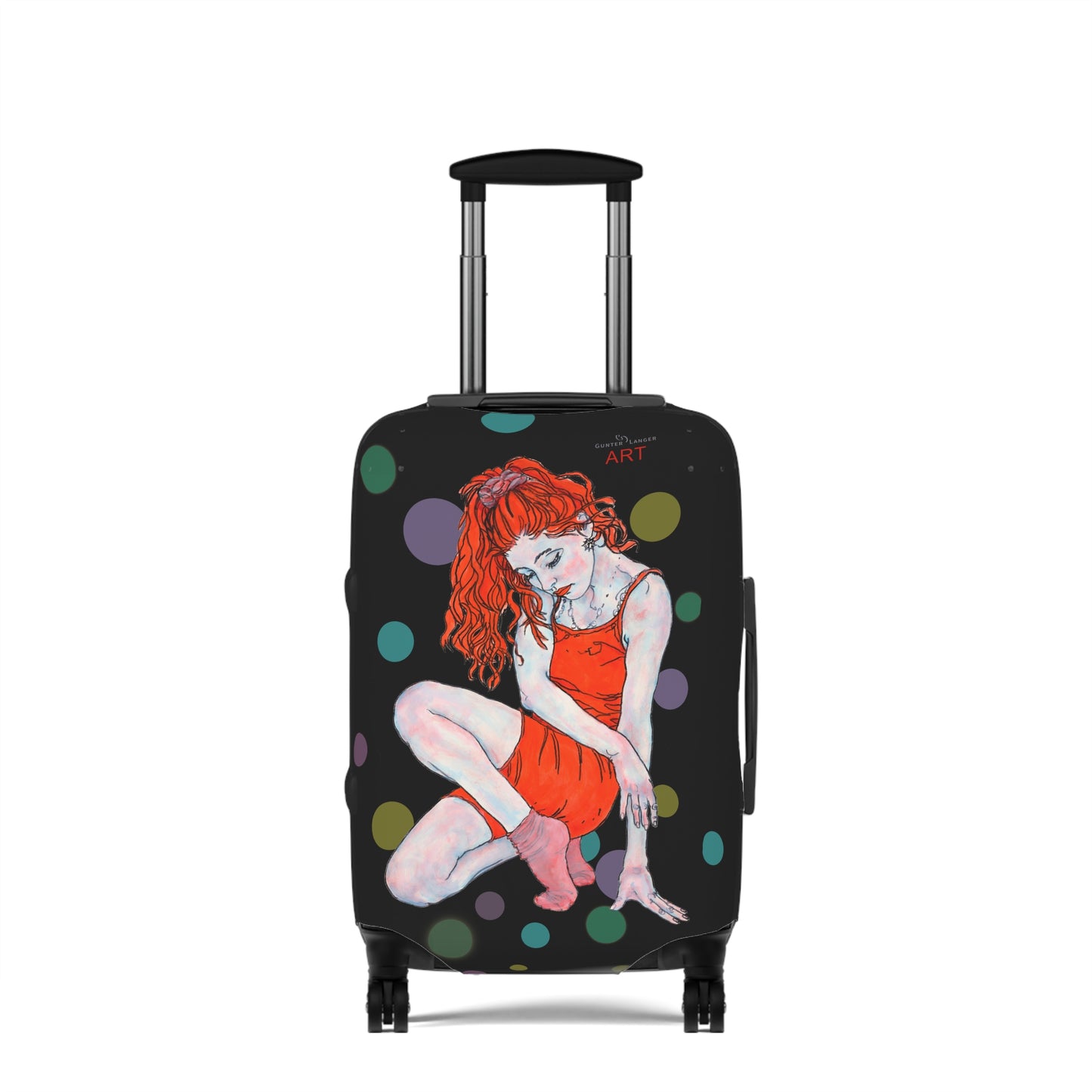 Luggage Cover - Motiv: Julia, Farbkreise