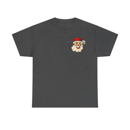 Unisex Heavy Cotton Tee - Motiv: Weihnachtsmann, H 13 cm