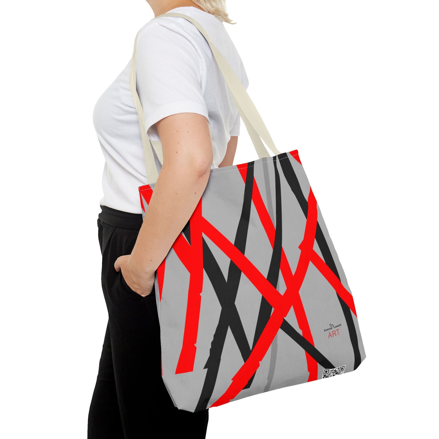 Tote Bag (AOP) - Motiv: Mikado, Grau