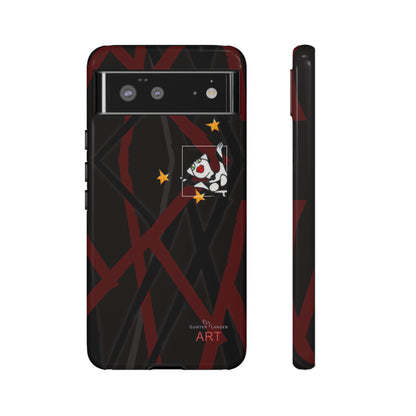Tough Cases - Google Pixel - Samsung Galaxy - Motiv:  "Miau" klein H 8 cm, Sternenhimmel, Mikado3