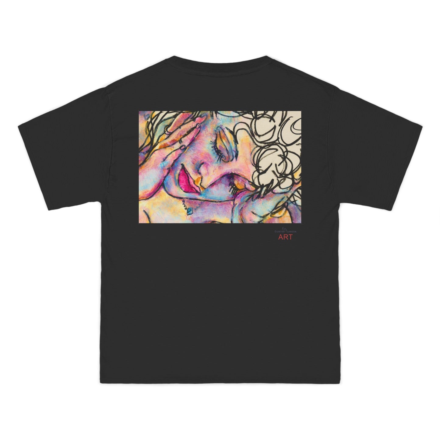 Beefy-T®  Short-Sleeve T-Shirt - Motiv: Front Mara, H 20 cm & Rückseite Mara, H 26 cm