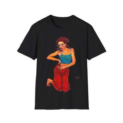 Unisex Softstyle T-Shirt - Motiv: Front Lea, H 45,2 cm
