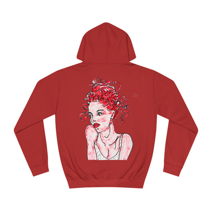 Unisex College Hoodie - Motiv: Frontseite Logo & Rückseite Mila