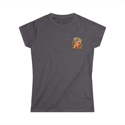 Women's Softstyle Tee - Motiv: Front, Erna, H 8 cm