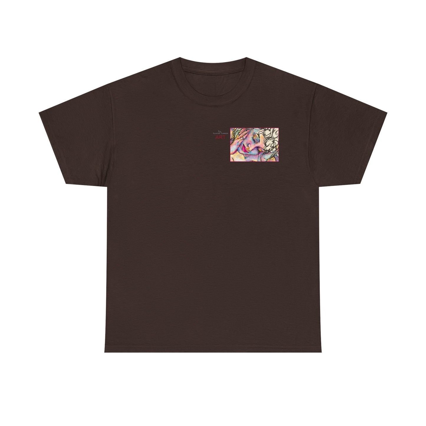 Unisex Heavy Cotton Tee - Motiv:  Motiv: Front Mara, H 9 cm & Rückseite Mara, H 27 cm