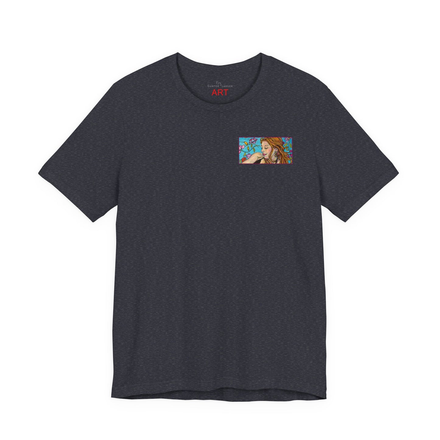 Unisex Jersey Short Sleeve Tee - Motiv: Ida (Ausschnitt H 5,8 cm) & Rückseite Ida, H 26 cm