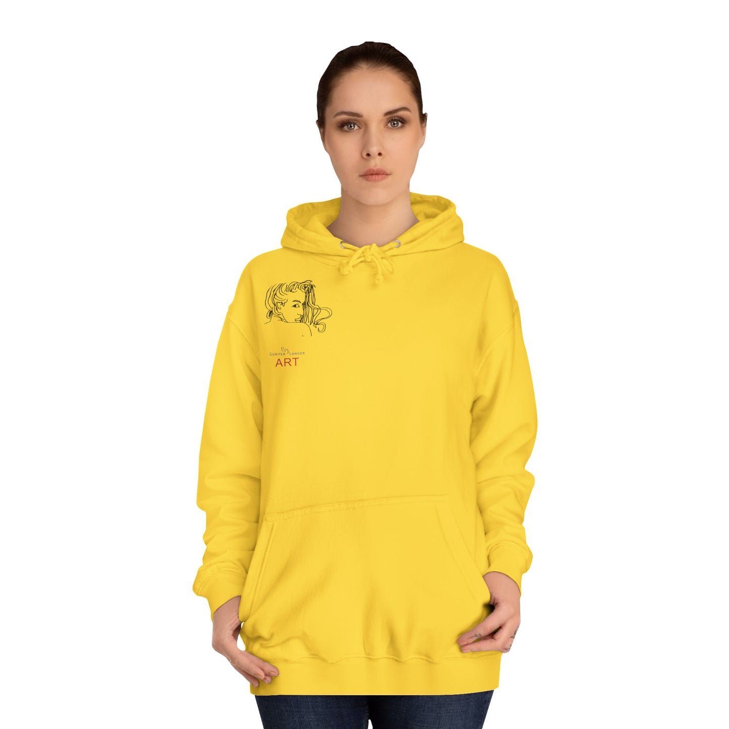 Unisex College Hoodie - Motiv Front Emilia (klein) & Rückseite Emilia
