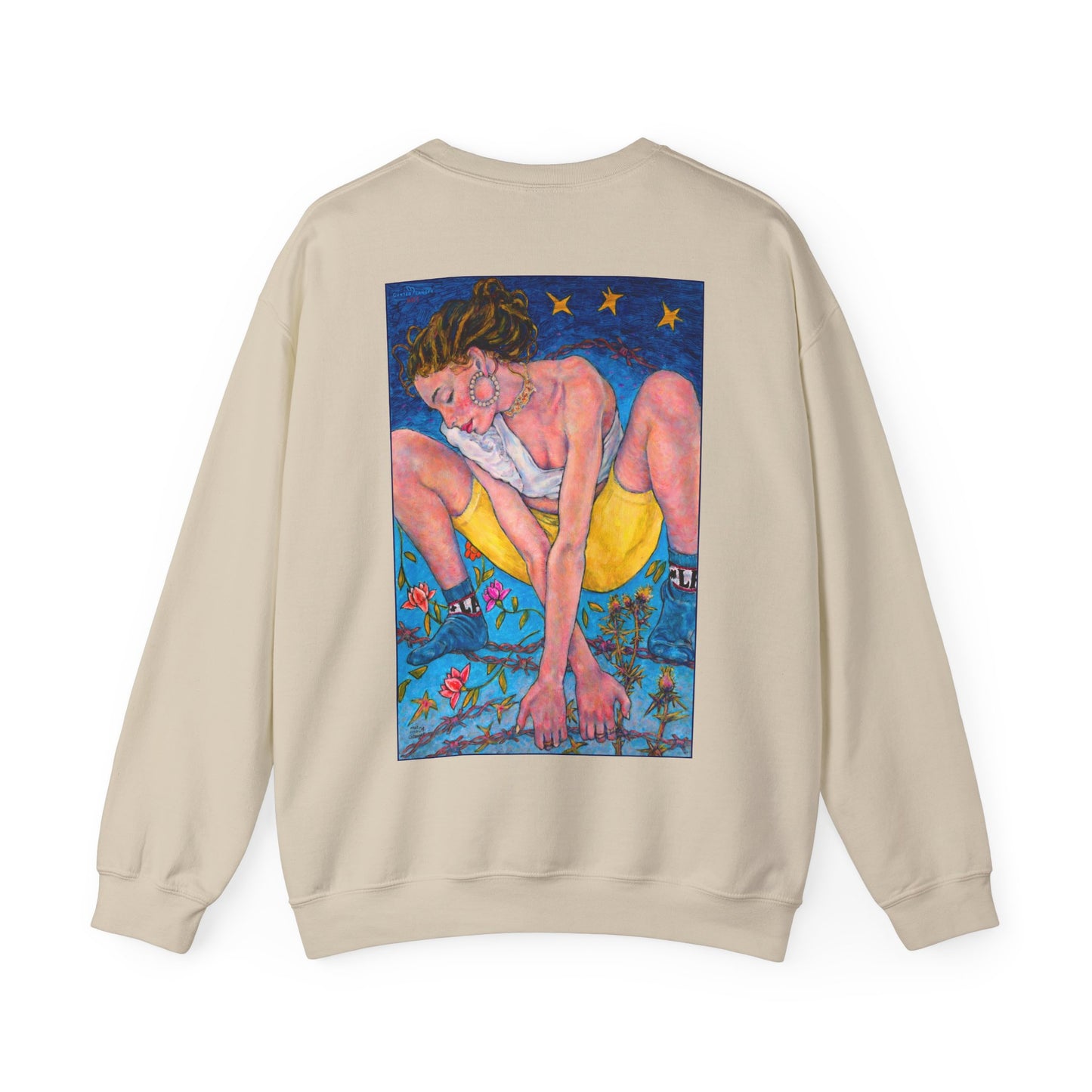 Unisex Heavy Blend™ Crewneck Sweatshirt - Motiv: Front Alva (Ausschnitt) &  Rückseite Alva