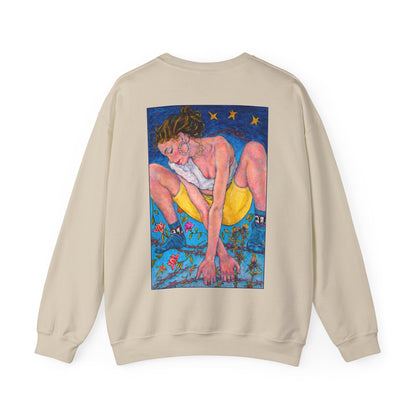 Unisex Heavy Blend™ Crewneck Sweatshirt - Motiv: Front Alva (Ausschnitt) &  Rückseite Alva