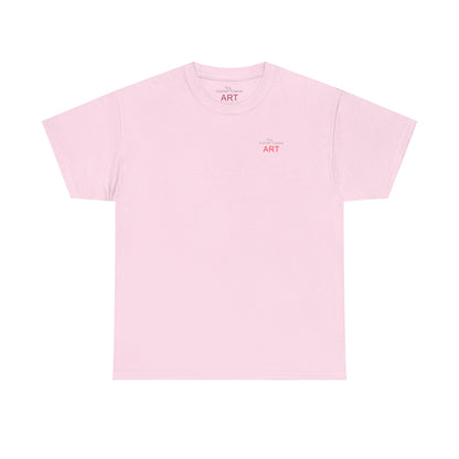 Unisex Heavy Cotton Tee - Motiv: Front Logo & Rückseite Lina, Neck Label