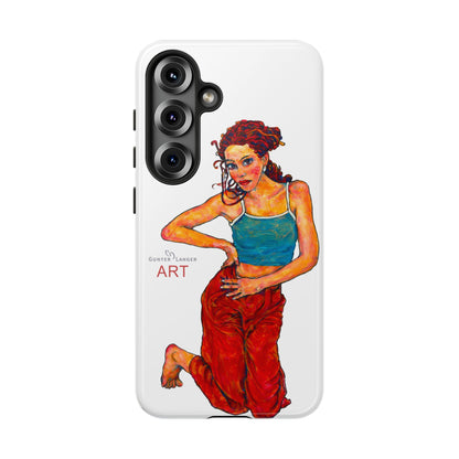 Tough Cases - Google Pixel - Samsung Galaxy - Motiv: Lea, Weiß