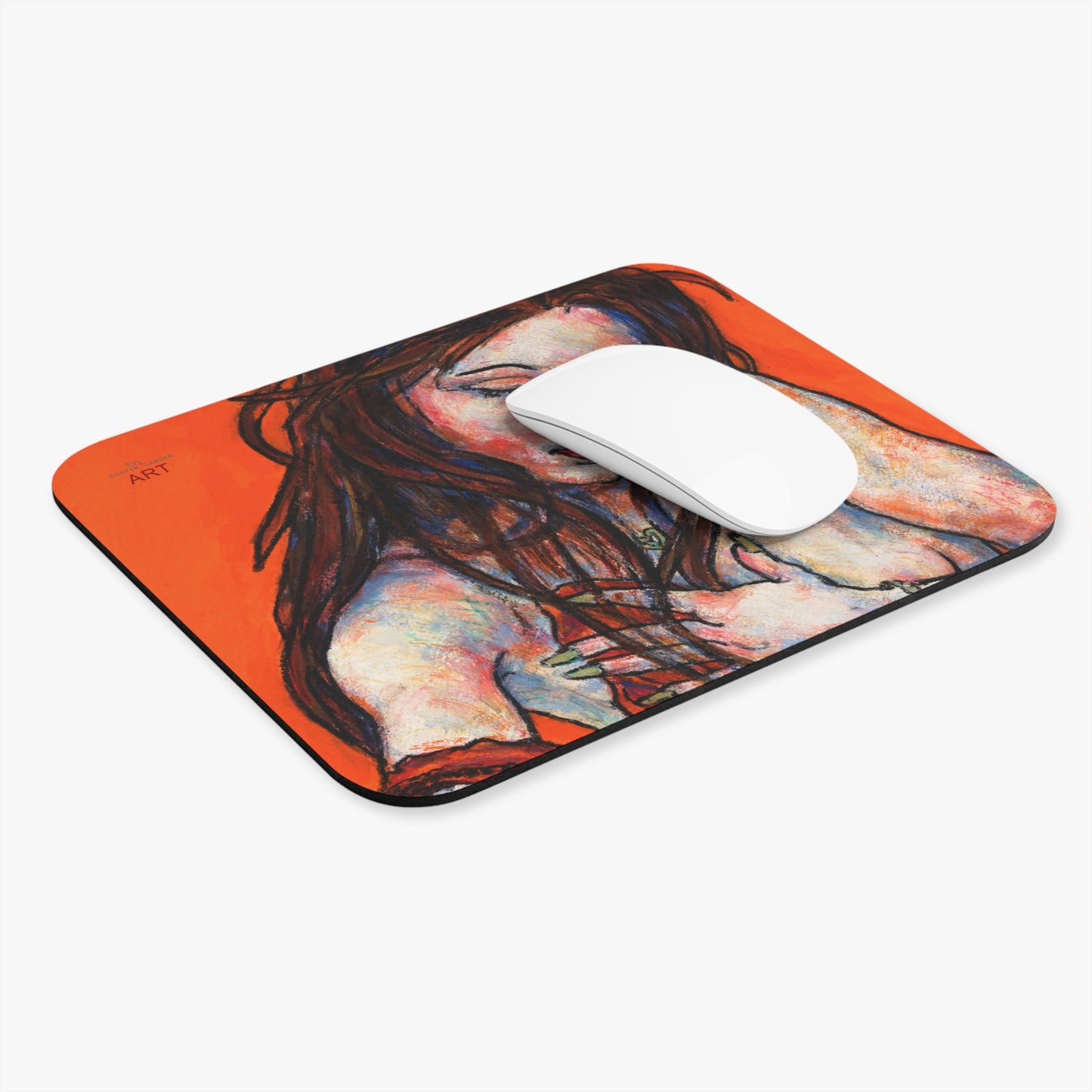 Mouse Pad (Rectangle) - Motiv: Rosa, Ausschnitt