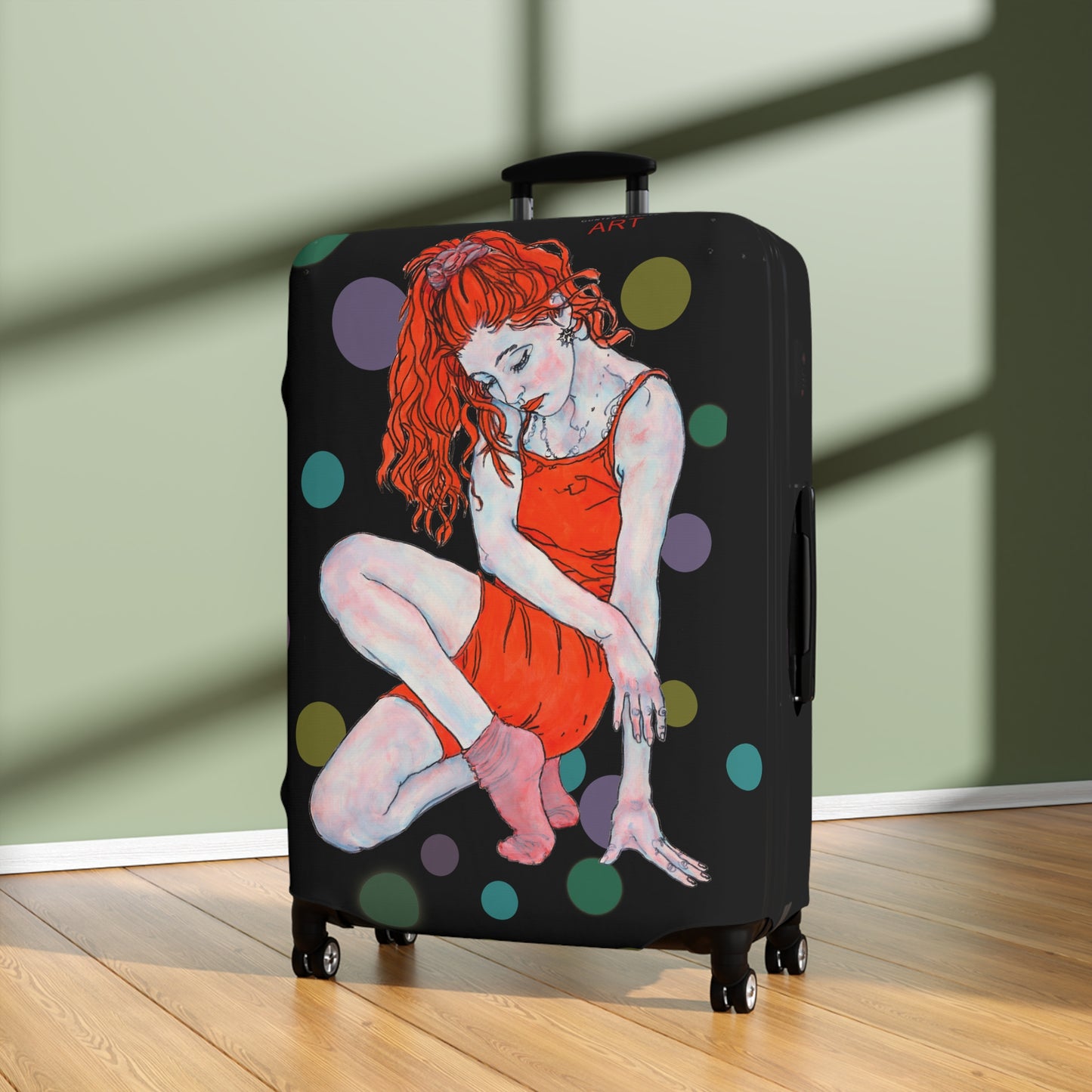 Luggage Cover - Motiv: Julia, Farbkreise
