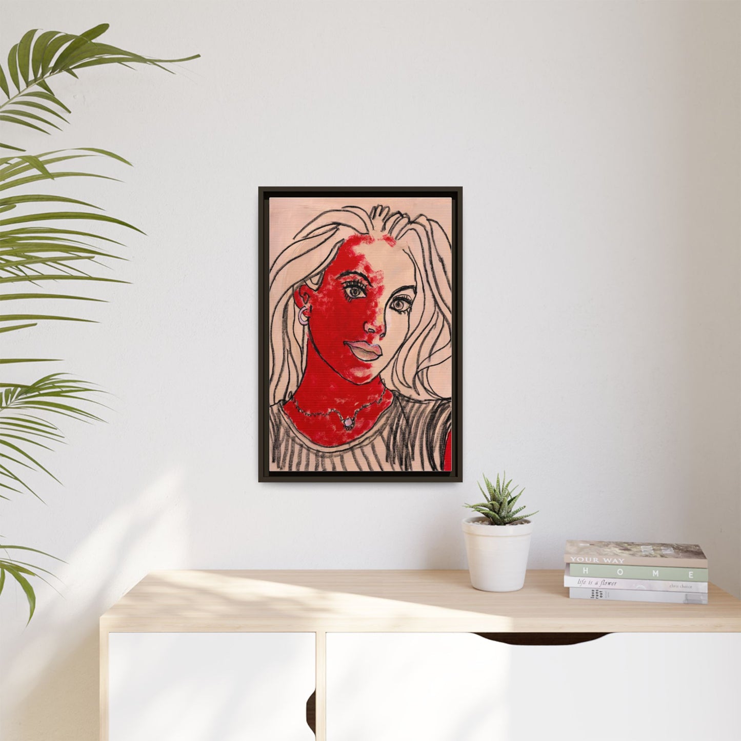 Matte Canvas, Framed (Multi-color) - Motiv: Christina, H 45,72 bis 76,20 cm