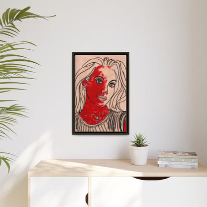 Matte Canvas, Framed (Multi-color) - Motiv: Christina, H 45,72 bis 76,20 cm