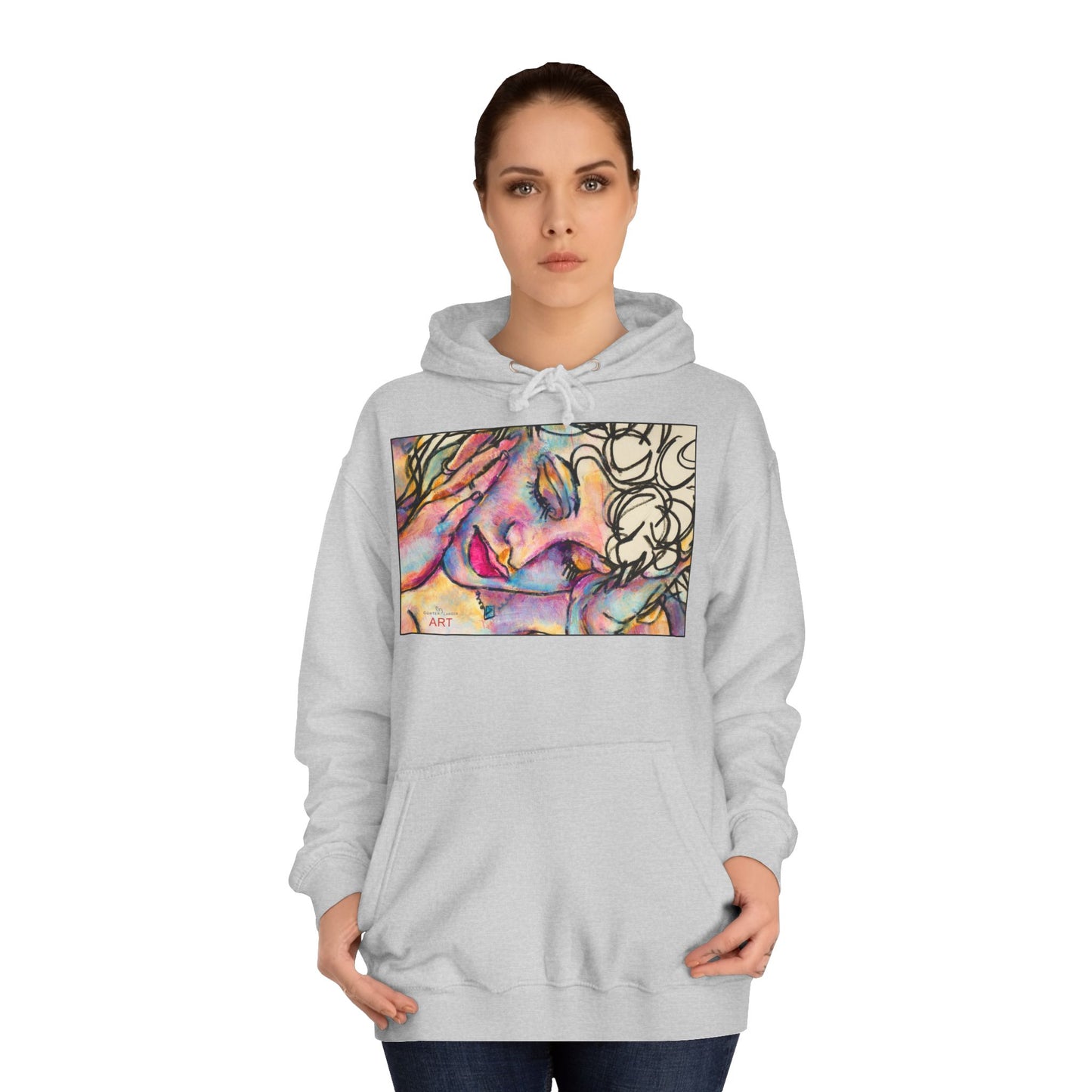 Unisex College Hoodie - Motiv: Front Mara, H 23,5 cm