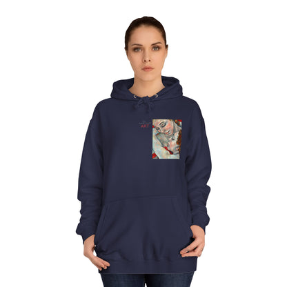 Unisex College Hoodie - Motiv: Front Nähe & Rückseite Nähe (gerahmt)