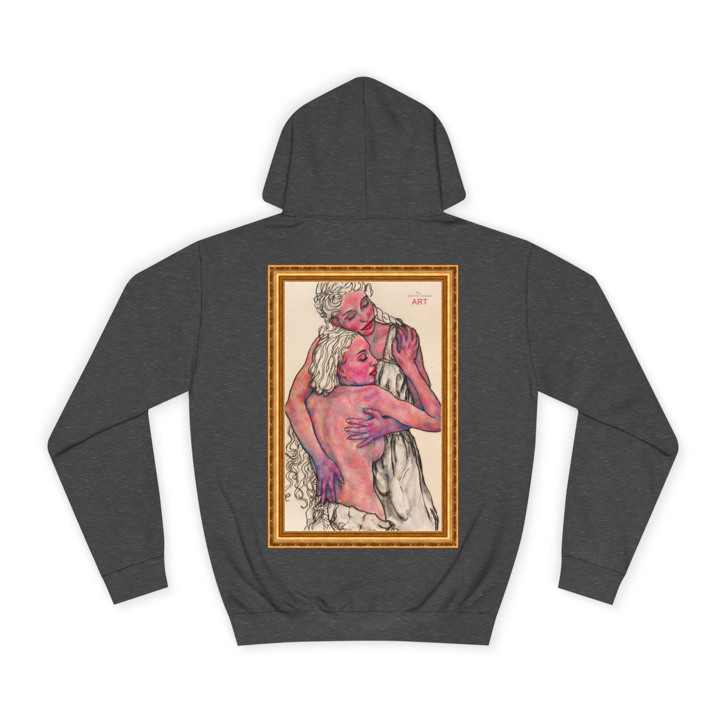 Unisex College Hoodie -  Motiv: Rückseite Zuflucht gerahmt