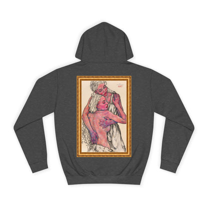 Unisex College Hoodie -  Motiv: Rückseite Zuflucht gerahmt