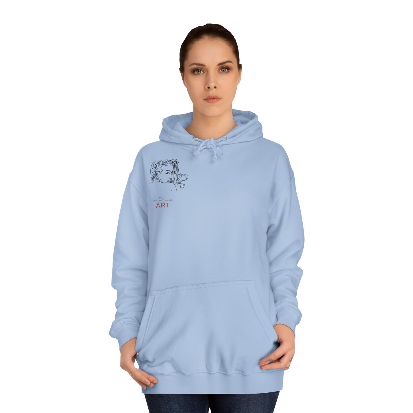 Unisex College Hoodie - Motiv Front Emilia (klein) & Rückseite Emilia