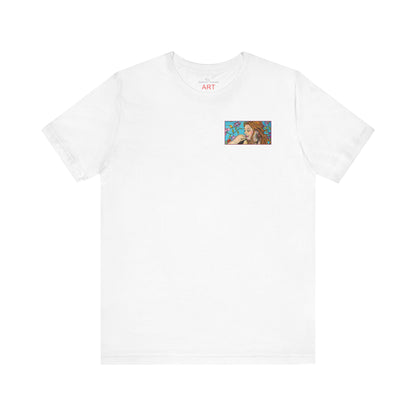 Unisex Jersey Short Sleeve Tee - Motiv: Ida (Ausschnitt H 5,8 cm) & Rückseite Ida, H 26 cm