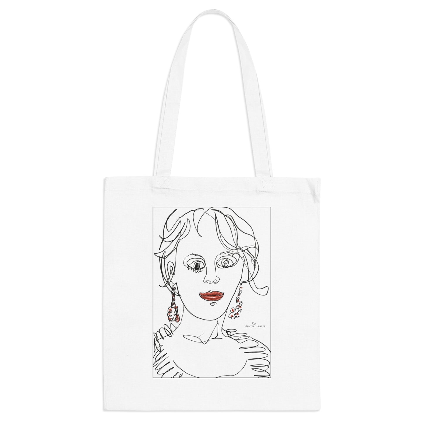 Tote Bag - Motiv: Kim, einseitig bedruckt, H 30,5 cm