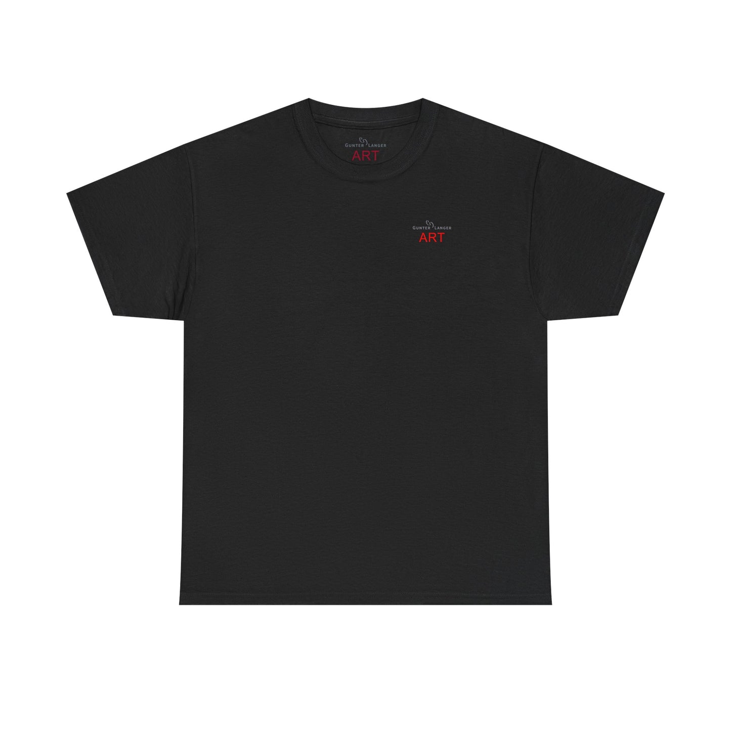 Unisex Heavy Cotton Tee - Motiv: Front Logo & Rückseite Lina, Neck Label