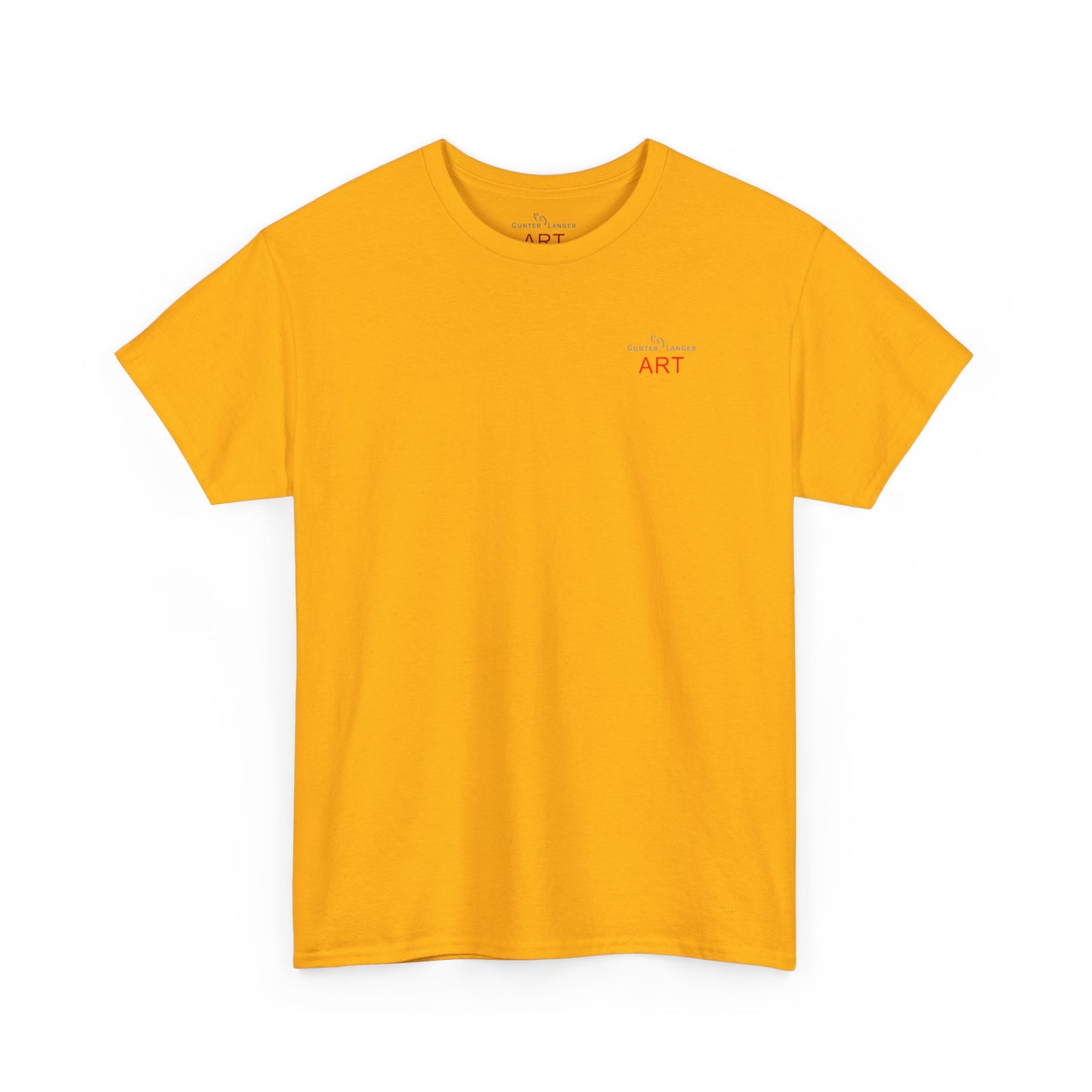 Unisex Heavy Cotton Tee - Motiv: Front Logo & Rückseite Lina, Neck Label