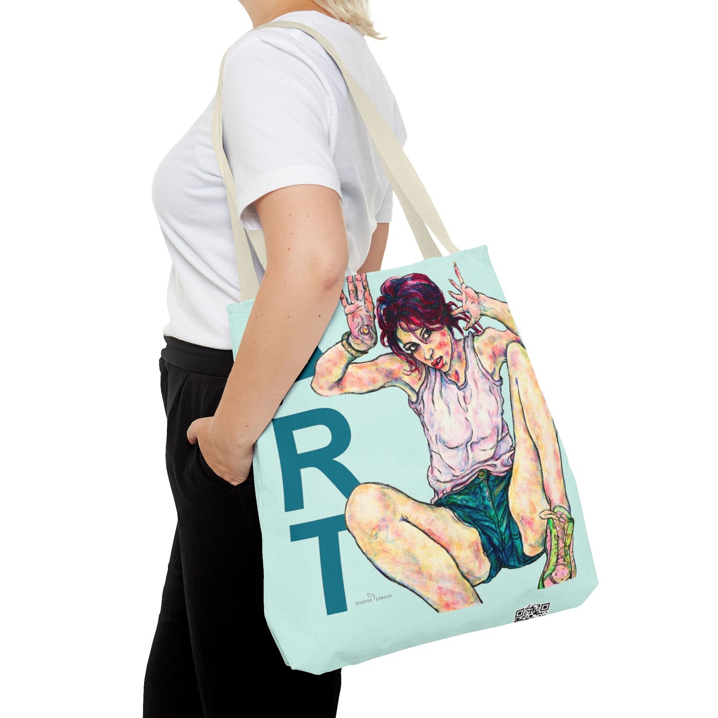 Tote Bag (AOP) - Motiv: Siegesgöttin, Flieder