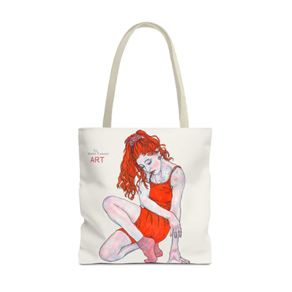 Tote Bag (AOP) - Motiv: Front Julia & Rückseite Julia 41,44cm Beige