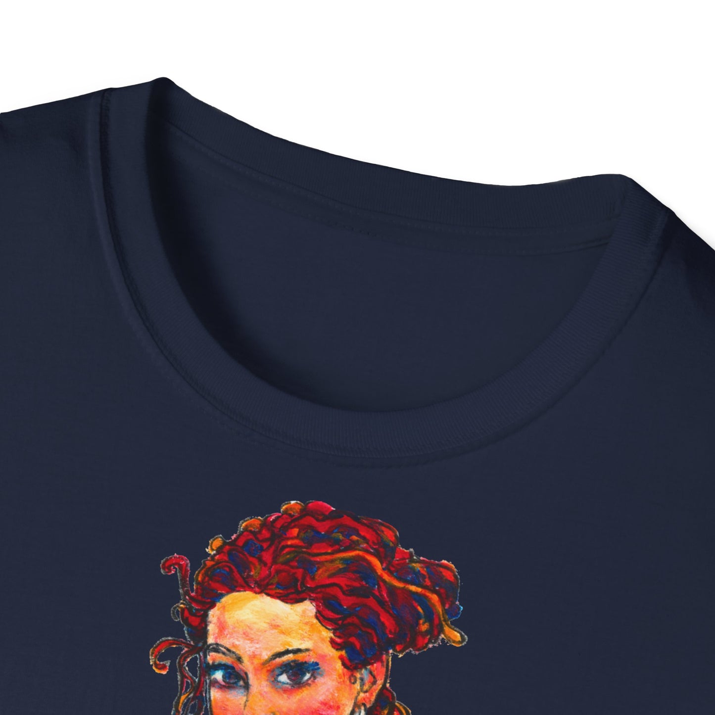 Unisex Softstyle T-Shirt - Motiv: Front Lea, H 49 cm