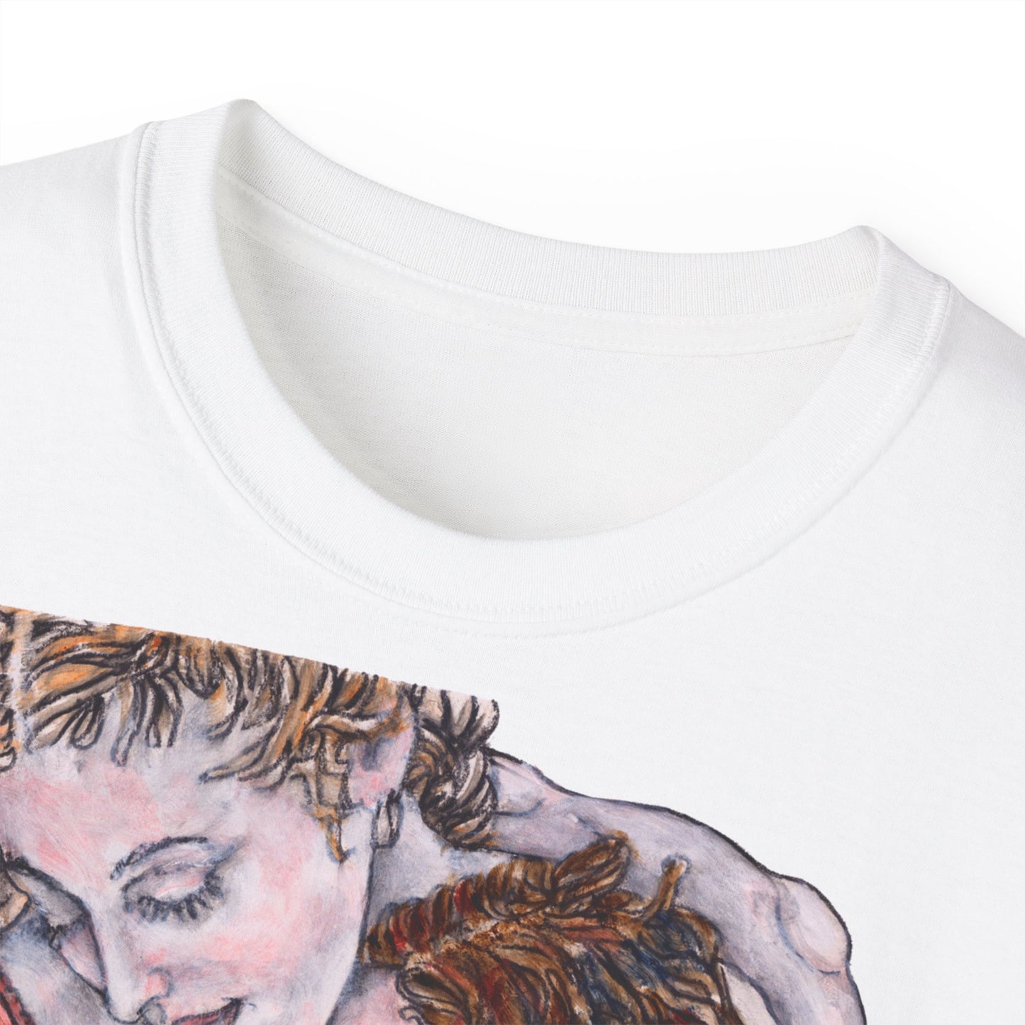 Unisex Ultra Cotton Tee - Mutter und Tochter, Front Bei dir, H 49 cm