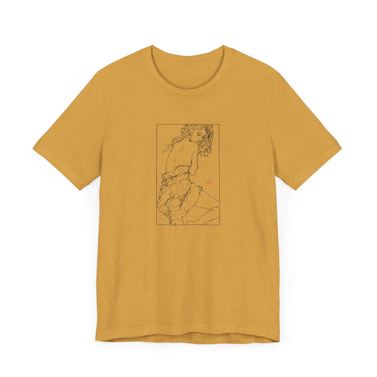 Unisex Jersey Short Sleeve Tee - Motiv: Front Giselle, im Kasten H 25 cm