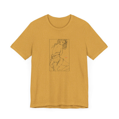 Unisex Jersey Short Sleeve Tee - Motiv: Front Giselle, im Kasten H 25 cm