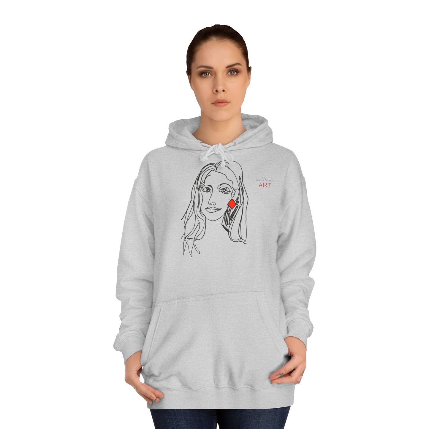 Unisex College Hoodie - Motiv: Front Dagmar & Rückseite Dagmar